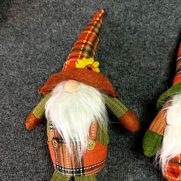 Set of 2 Gnomes Dwarf Stuffed Plush Couple Decorative - Picture 3 of 9